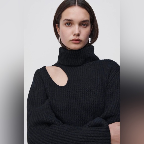 JONATHAN SIMKHAI | Cashmerr Cut-out Turtleneck ❄️ - Picture 1 of 9